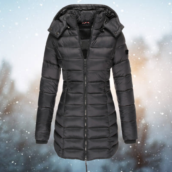 Veste Doudoune Noire Féminine Élégante