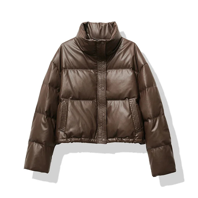 Veste Doudoune Noire Femme - Élégante et Chaud pour Hiver - Foivo
