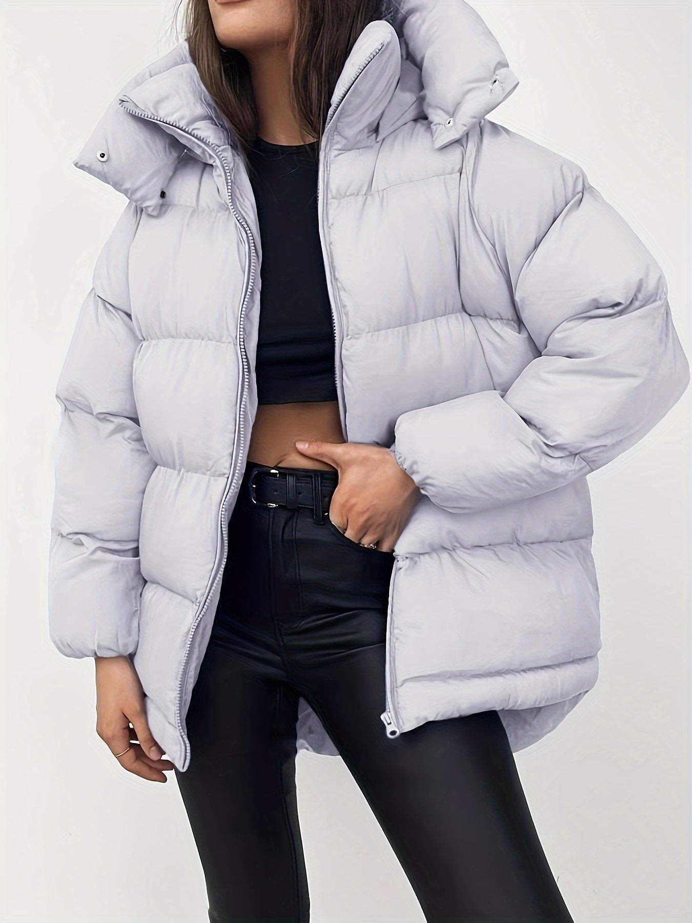 Veste Puff Féminine Élégante et Chaude