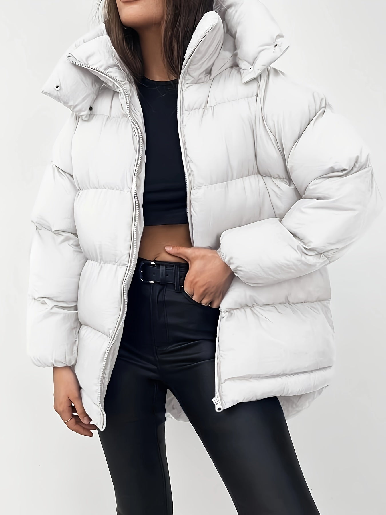 Veste Puff Féminine Élégante et Chaude