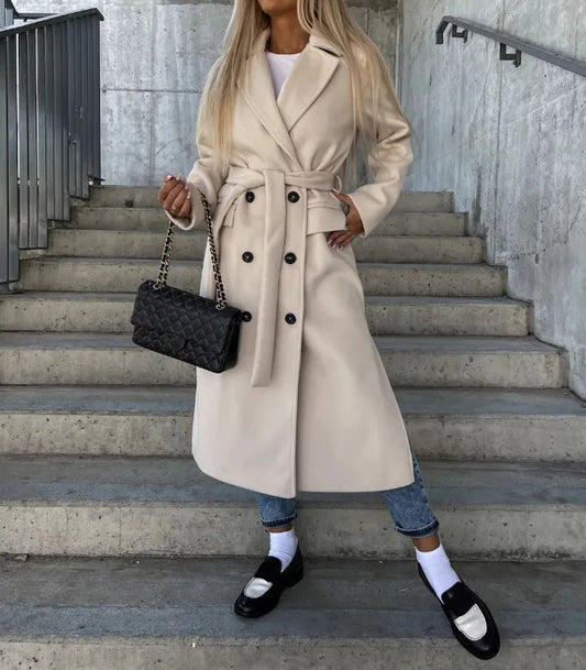 Manteau Femme Élégant Hiver - Tailleur Classique et Chaud - Foivo
