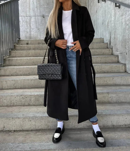 Manteau Femme Élégant Hiver - Tailleur Classique et Chaud