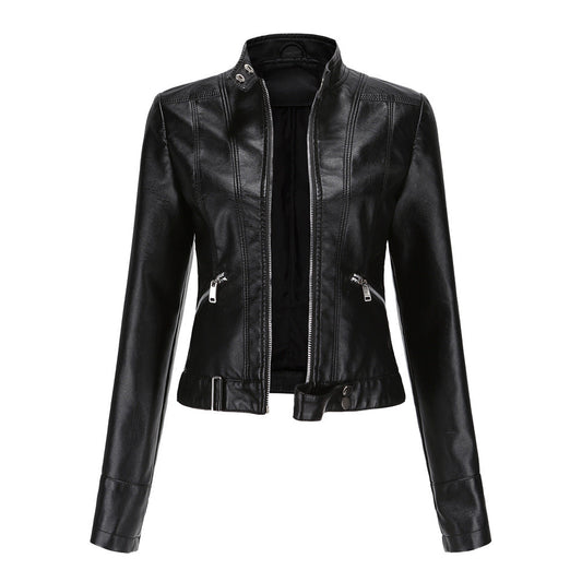 Veste Cuir Féminine Élégante et Chic - Foivo