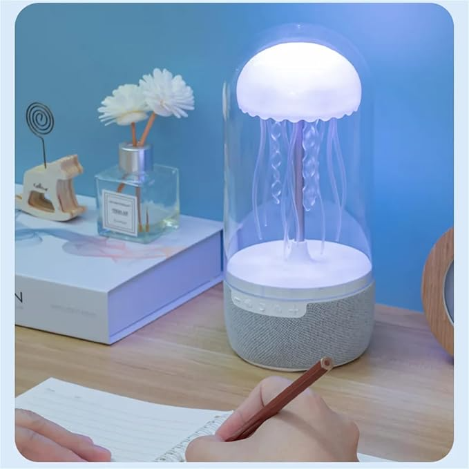 Enceinte Bluetooth Lumineuse Connectée Méduse avec Effets Néon 2