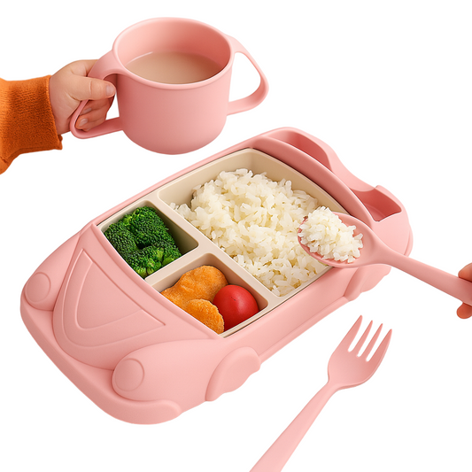 Assiette Enfant Voiture Robuste Plastique Coloré - BlxckFR