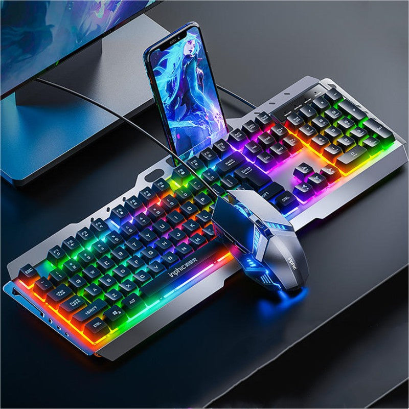 Ensemble Clavier et Souris Mécaniques Unisexe Rétroéclairage LED - Foivo