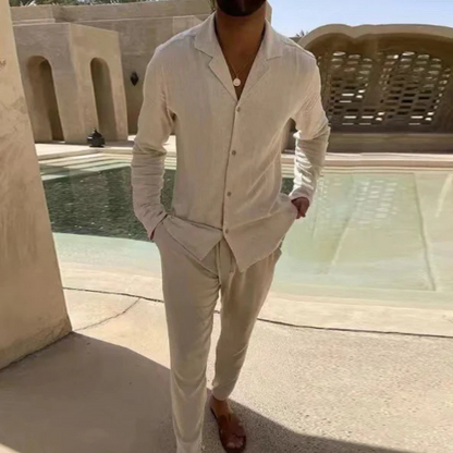 Ensemble Homme Coton Léger Coupe Décontractée - Foivo