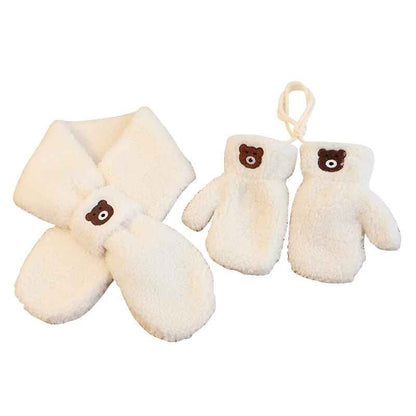 Ensemble Hiver Enfants Mitaines et Écharpe Amusant 2