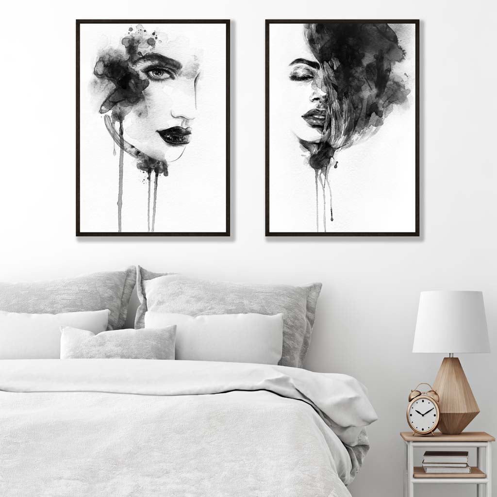 Ensemble d'Illustrations de Mode Noir et Blanc 1