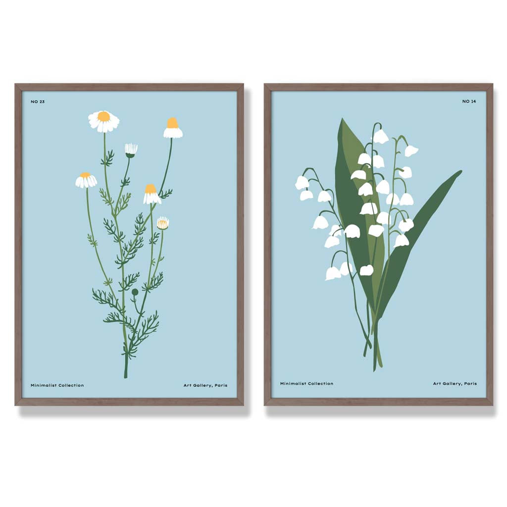 Ensemble de 2 Illustrations de Fleurs Sauvages 7