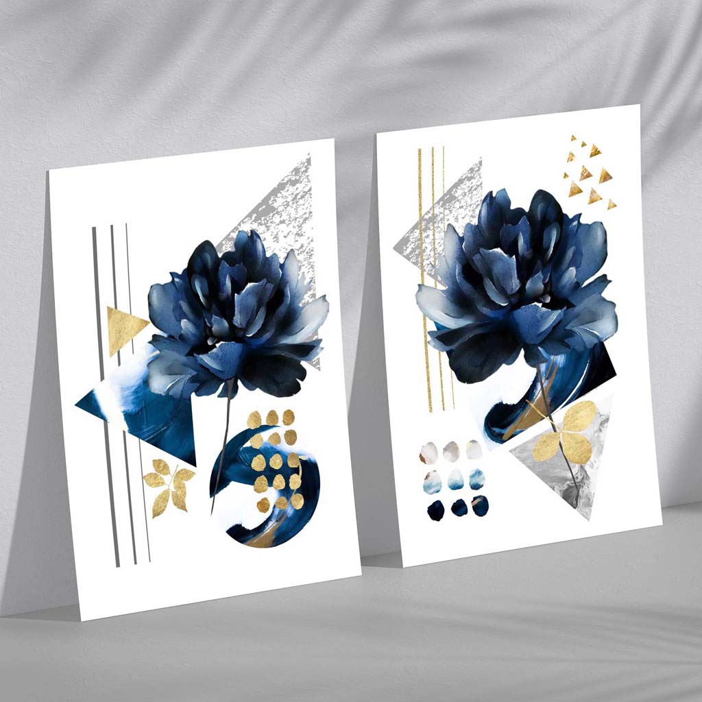 Ensemble Tirages dArt Fleurs Modernes Décoratifs - Foivo