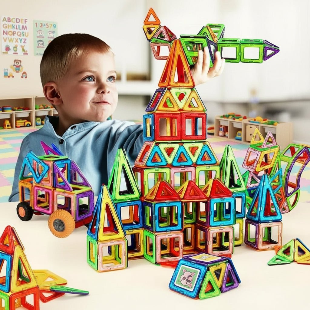 Ensemble de Blocs de Construction Magnétiques pour Enfants 3