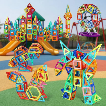 Ensemble de Blocs de Construction Magnétiques pour Enfants 4