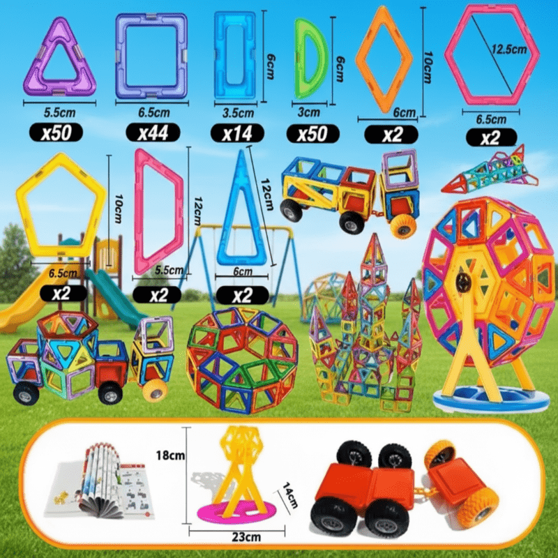 Ensemble de Blocs de Construction Magnétiques pour Enfants 9