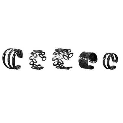 Ensemble de Boucles d'Oreilles Clips Femme Design Feuille 3