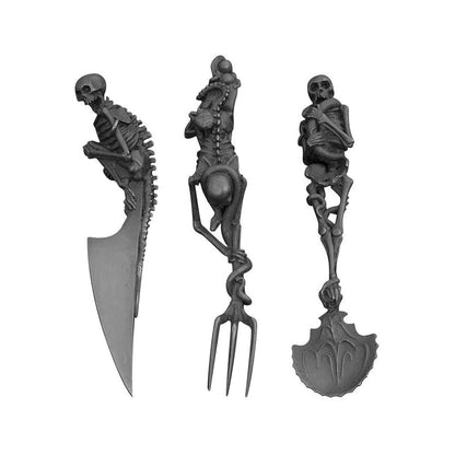 Ensemble de Couverts Squelettiques Halloween Unique 10