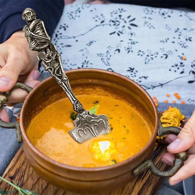 Ensemble de Couverts Squelettiques Halloween Unique 3