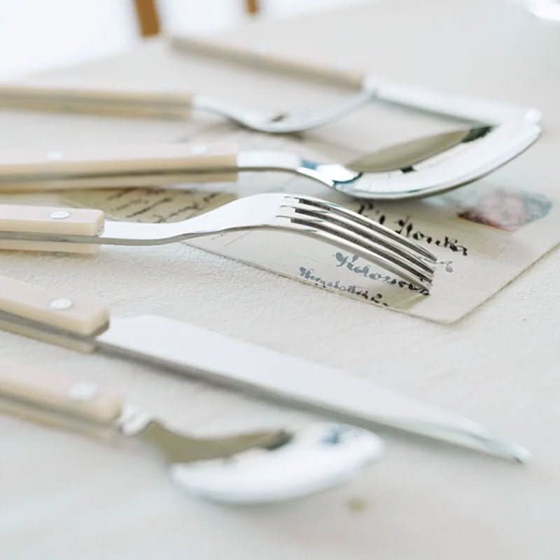 Ensemble de Couverts de Table 24 Pièces avec Couteaux de Table Élégants pour Repas Raffinés 6