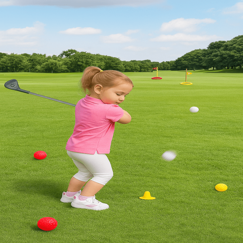Ensemble de Golf pour Enfants avec Clubs Réglables 0