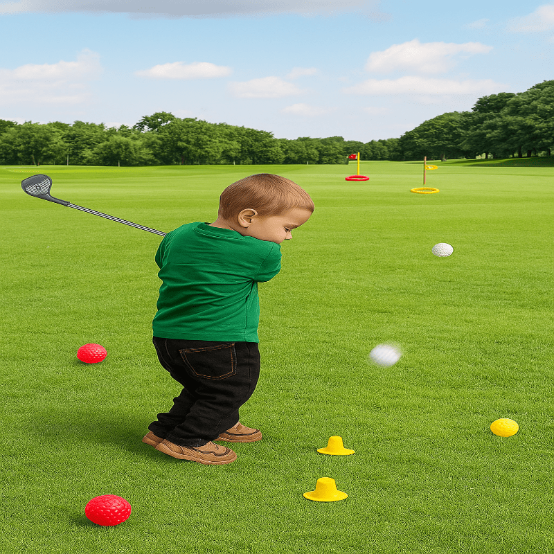 Ensemble de Golf pour Enfants avec Clubs Réglables 1
