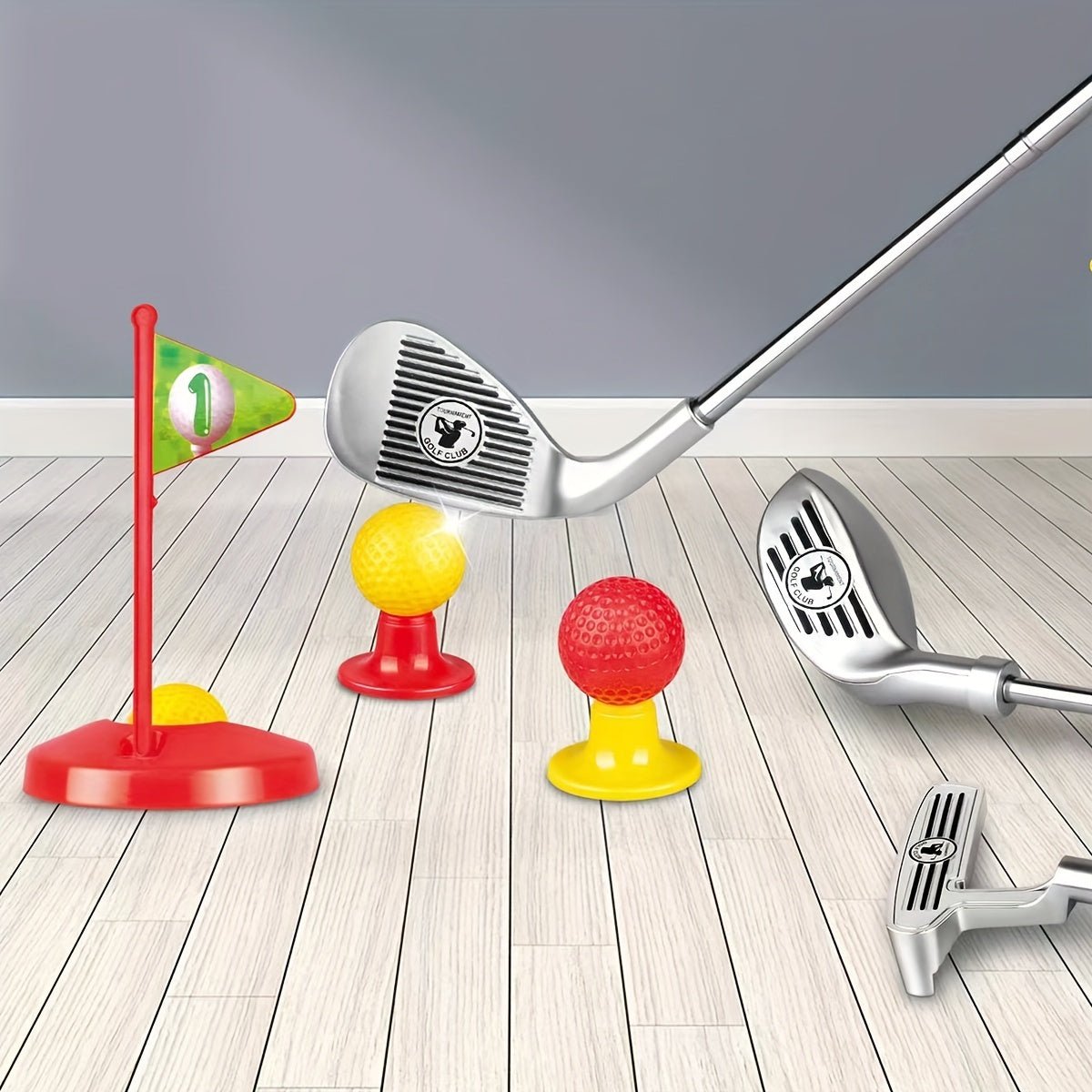 Ensemble de Golf pour Enfants avec Clubs Réglables 6