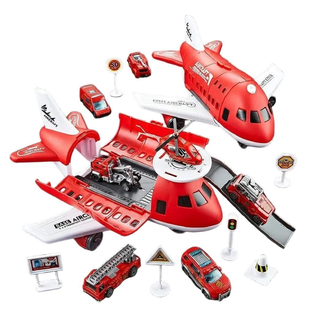 Jouet Enfant Voiture et Avion à Inertie Ensemble de Jeu - Foivo