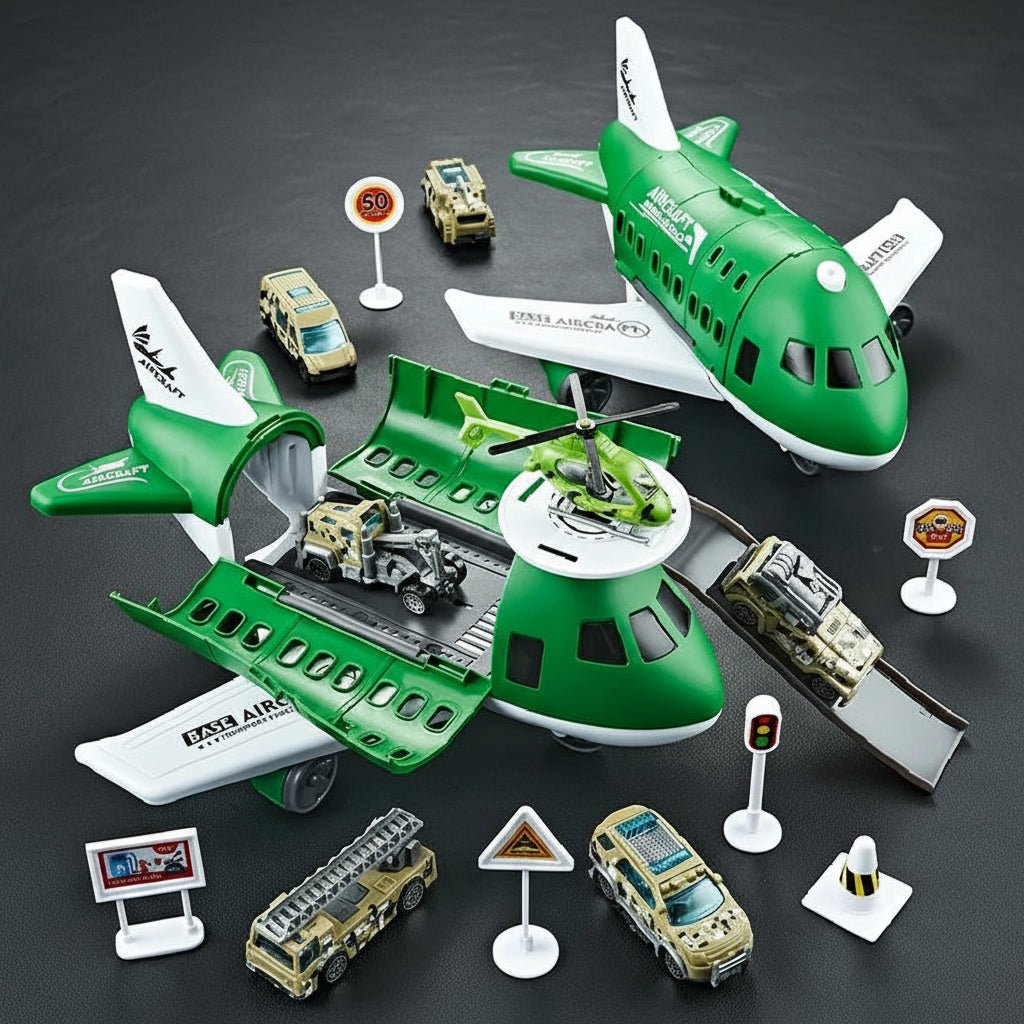 Ensemble de Jeu Voiture et Avion à Inertie Pour Enfants 10