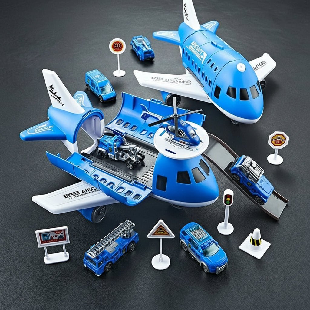 Ensemble de Jeu Voiture et Avion à Inertie Pour Enfants 11