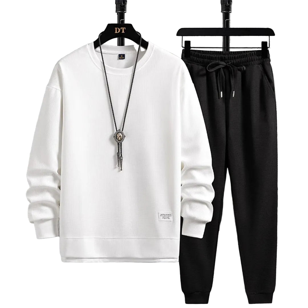 Ensemble Jogging Homme Coton Confortable Coupe Droite - Foivo
