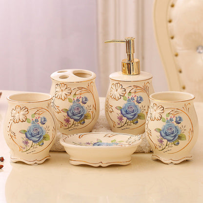 Ensemble de Salle de Bain Élégant Design Européen 5 Pièces 1