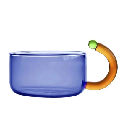 Ensemble de Service à Thé Moderne Coloré en Verre 7