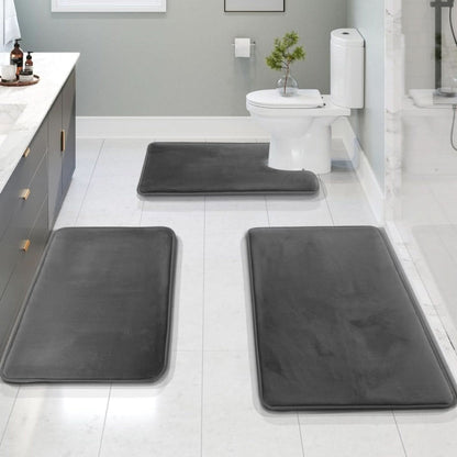 Ensemble de Tapis de Bain Confortable en Mousse 2