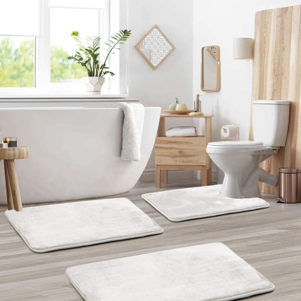 Ensemble de Tapis de Bain Confortable en Mousse 7
