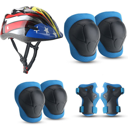 Ensemble de protection enfant avec casque et accessoires colorés 12