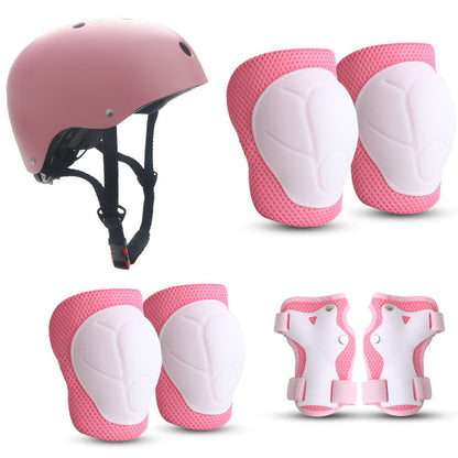 Ensemble de protection enfant avec casque et accessoires colorés 17