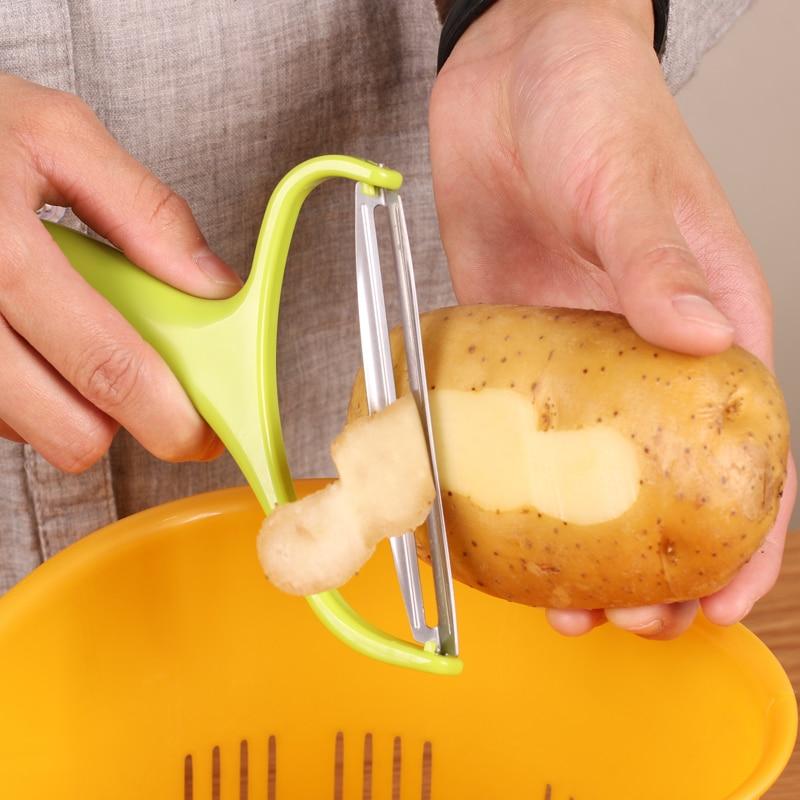 Éplucheur Pomme de Terre Ergonomique Pratique pour Éplucher Légumes et Fruits 3