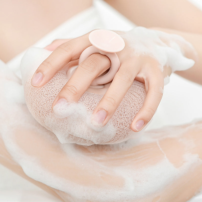 Éponge de Bain Douce avec Poignée Pratique pour Douche 3