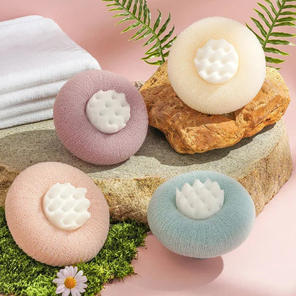 Éponge de Bain Douce avec Poignée Pratique pour Douche 4