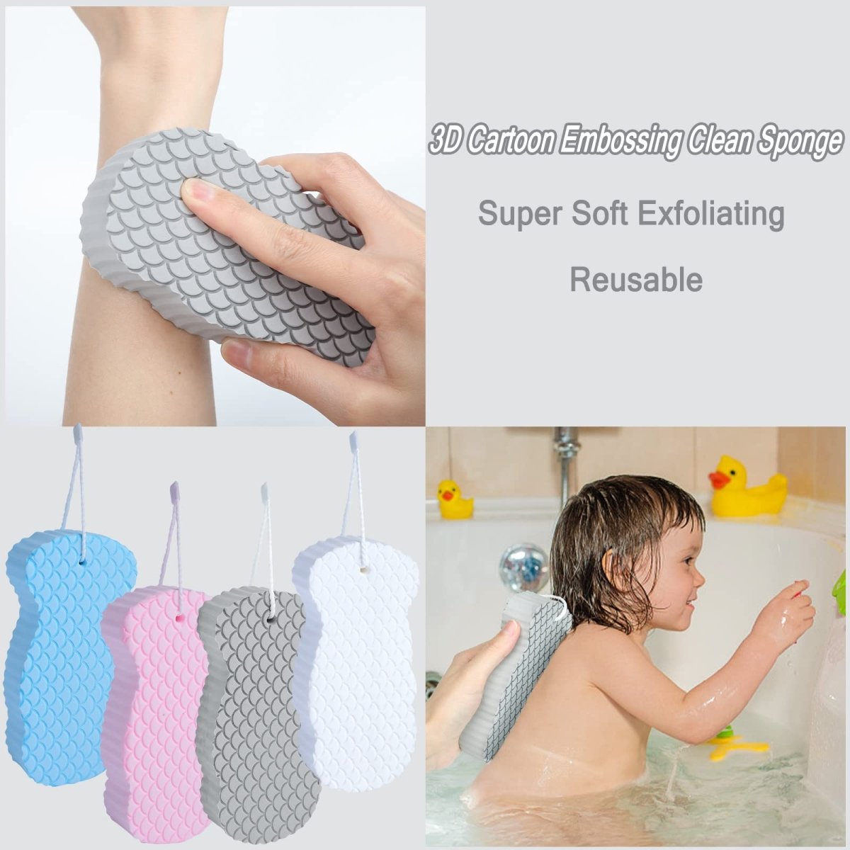Éponge de Bain Exfoliante Ultra Douce 5