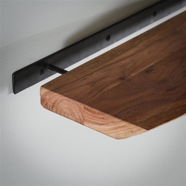 Étagère Murale Bois dAcacia Design Industriel Unisexe