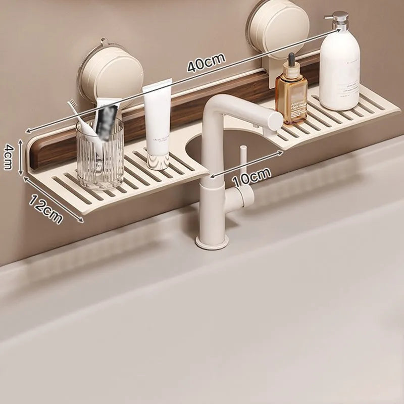 Étagère de Salle de Bain Moderne à Ventouse Sans Perçage 3