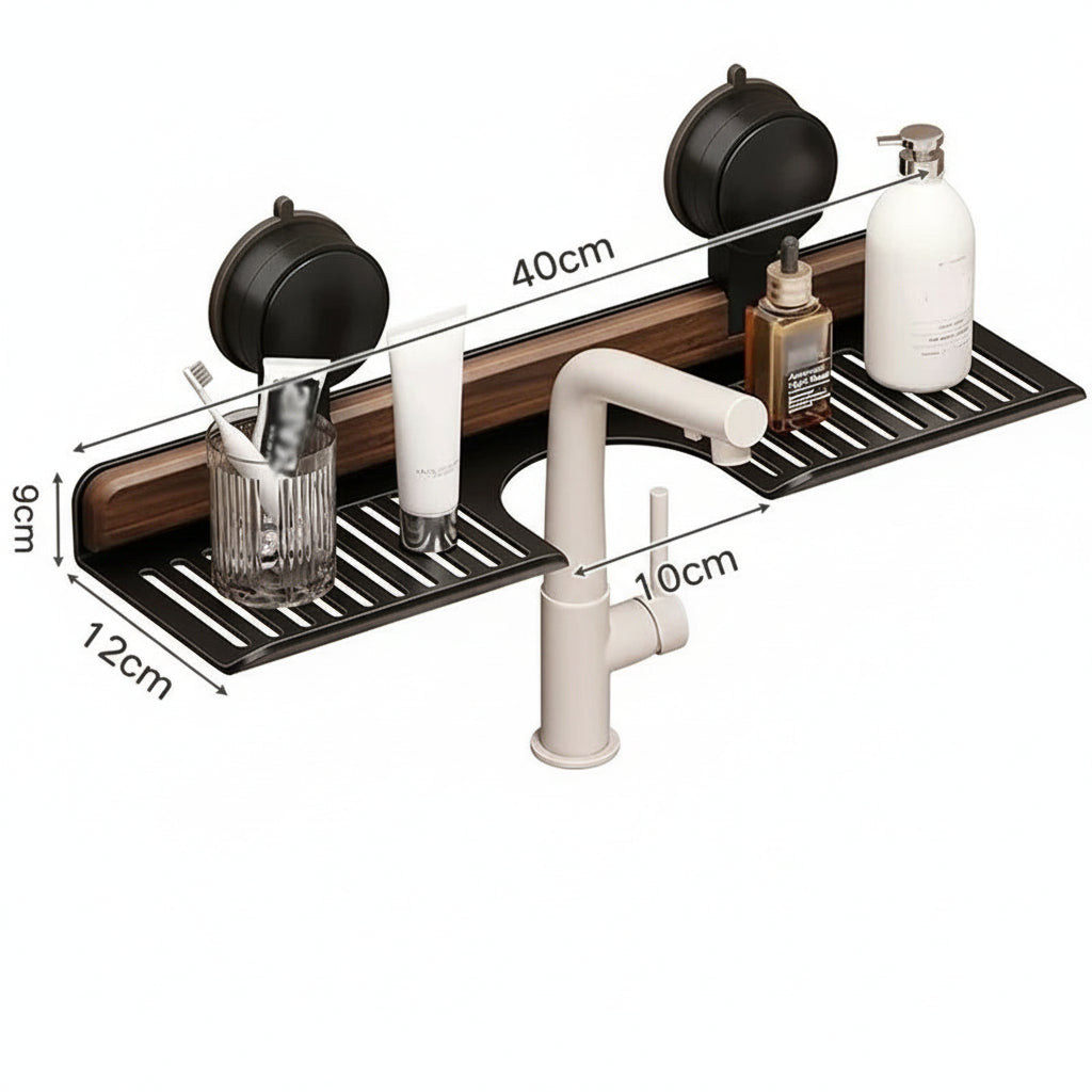 Étagère de Salle de Bain Moderne à Ventouse Sans Perçage 4
