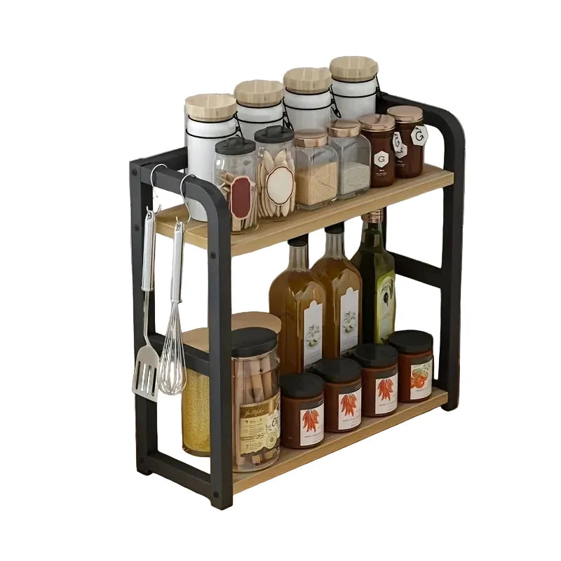 Étagère de Comptoir Cuisine Métal Multi-niveaux - Foivo