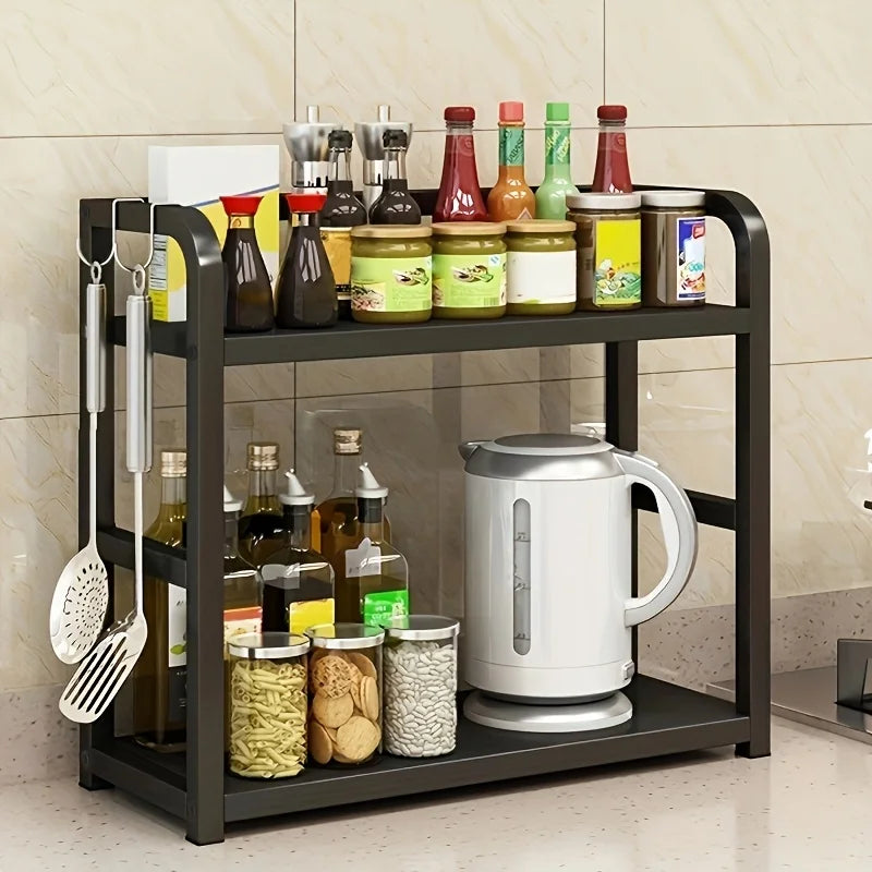 Étagère de comptoir en métal à 2 niveaux pour cuisine 5
