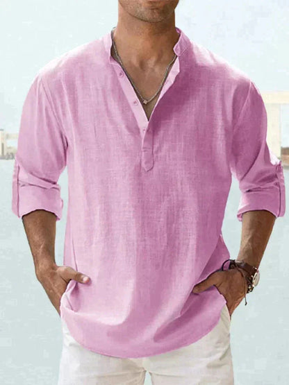 Chemise Homme Décontractée Manches Longues