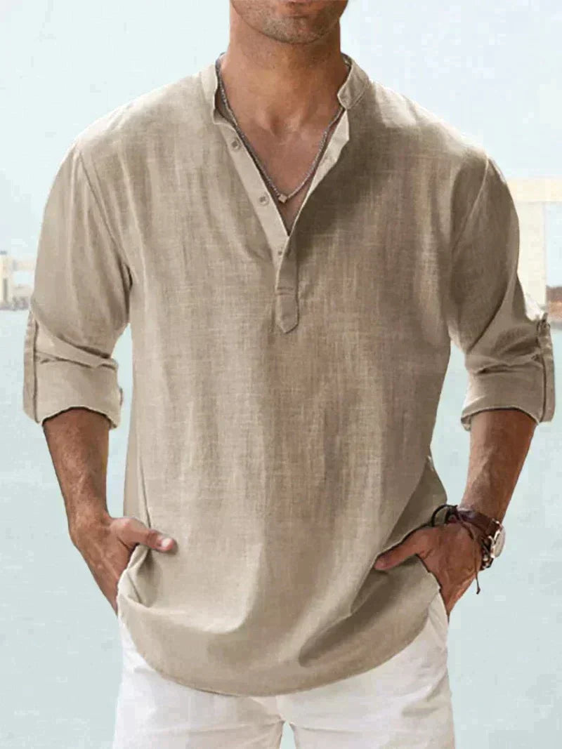 Chemise Homme Décontractée Manches Longues