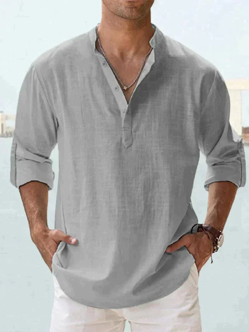 Chemise Homme Décontractée Manches Longues