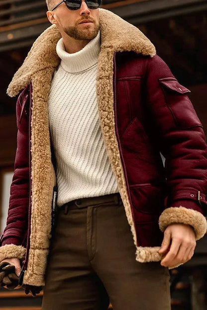 Blouson Cuir Véritable Élégant Féminin