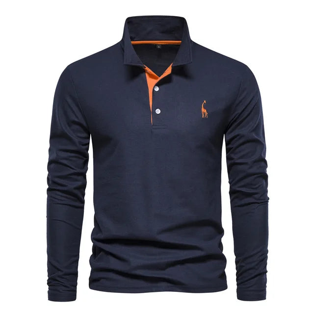 Chemise Polo Manche Longue Élégante