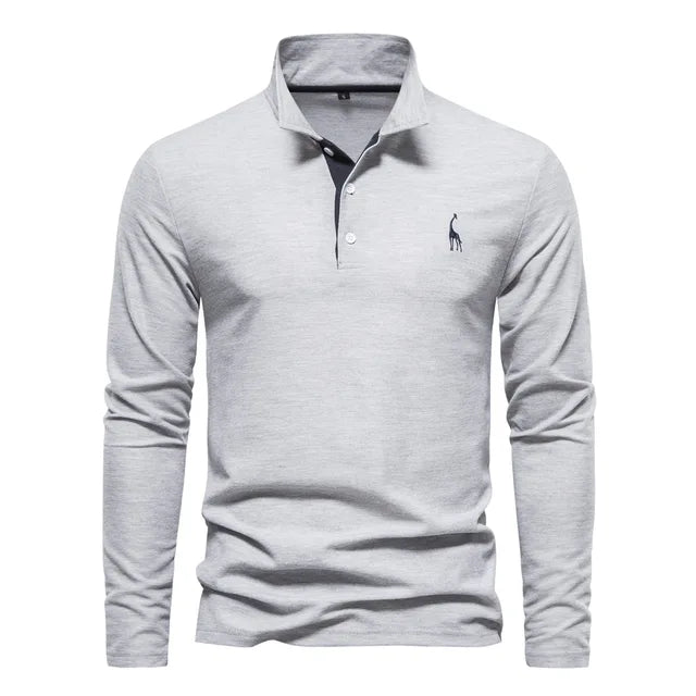 Chemise Polo Manche Longue Élégante